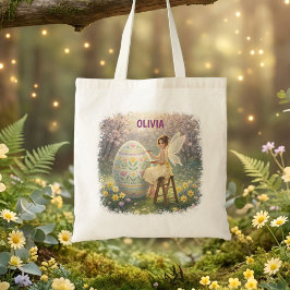 Bolsa Tote Easter Fairy Painting Egg Spring Name