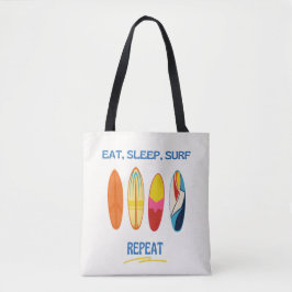 Bolsa Tote Eat, Sleep, Surf, Repeat - Beach Life