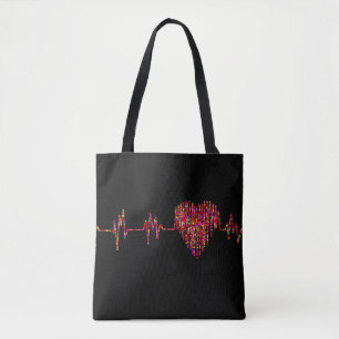Bolsa Tote ECG coração médico linha kg