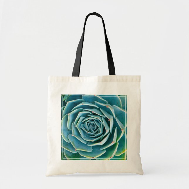 Bolsa Tote Echeveria Roseta, Jardim Secreto de Marrakech (Frente)