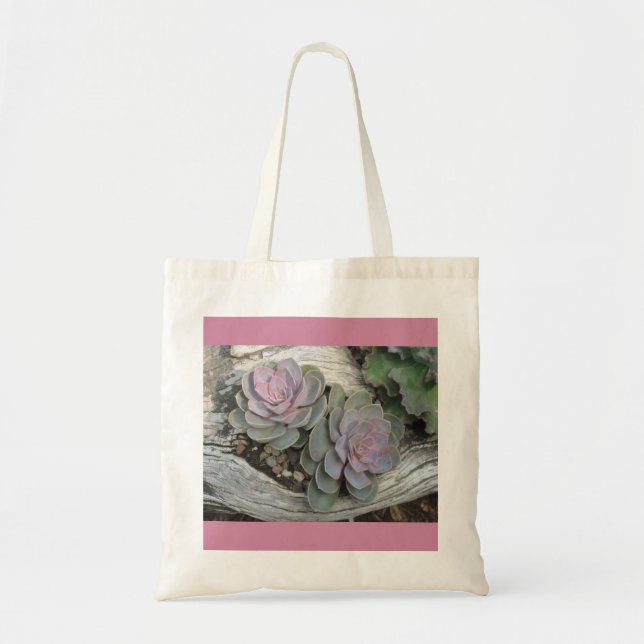 Bolsa Tote Echeveria Succulent Tote Bag (Frente)