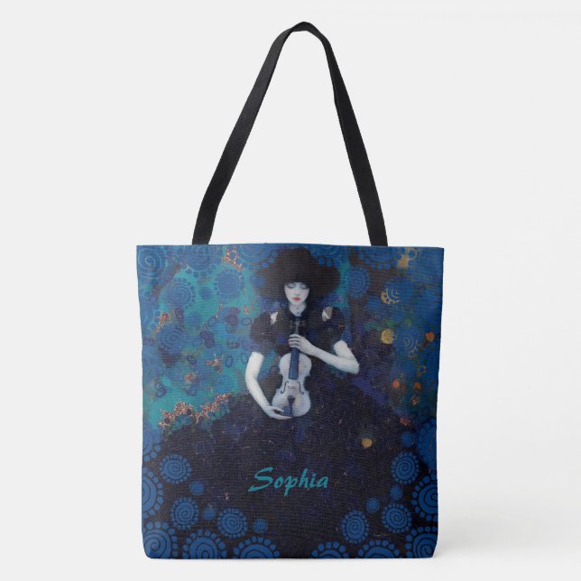 Bolsa Tote Echoes of Silence: A Violin’s Song of Healing (Frente)