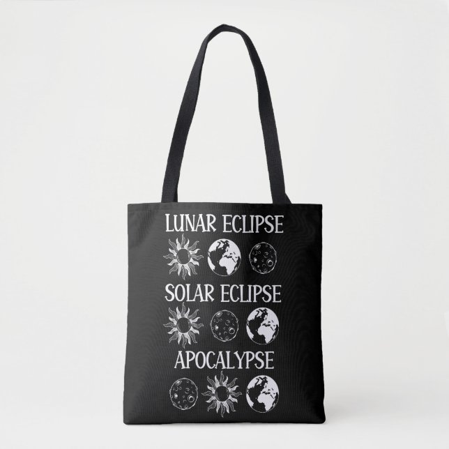Bolsa Tote Eclipse Solar Eclipse Solar Apocalypse Espaço Engr (Frente)
