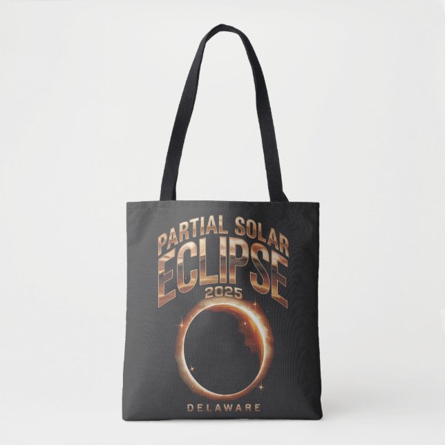 Bolsa Tote Eclipse Solar Parcial 2025 Astronomy Event (Frente)