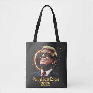 Bolsa Tote Eclipse Solar Parcial 2025 Astronomy Trump