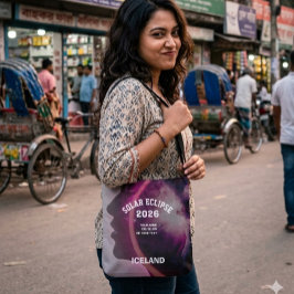 Bolsa Tote Eclipse solar total agosto 2026 texto personalizad