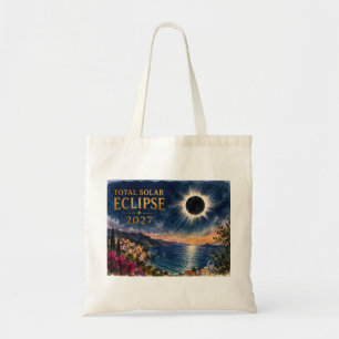 Bolsa Tote Eclipse Total do Sol 2027 Mediterrâneo 