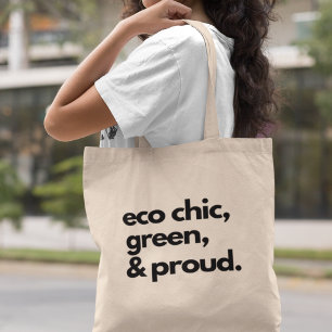 Bolsa Tote Eco Chic Vida Verde Presente Sustentável