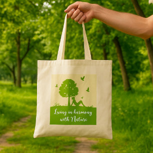 Bolsa Tote Eco Cote Vivendo em Harmonia com a Natureza