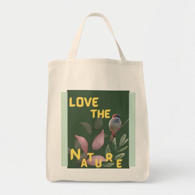 Bolsa Tote Eco-Friendly Gift for Nature Lovers (Frente)