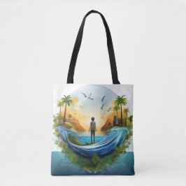 Bolsa Tote Eco Globe Adventure Design