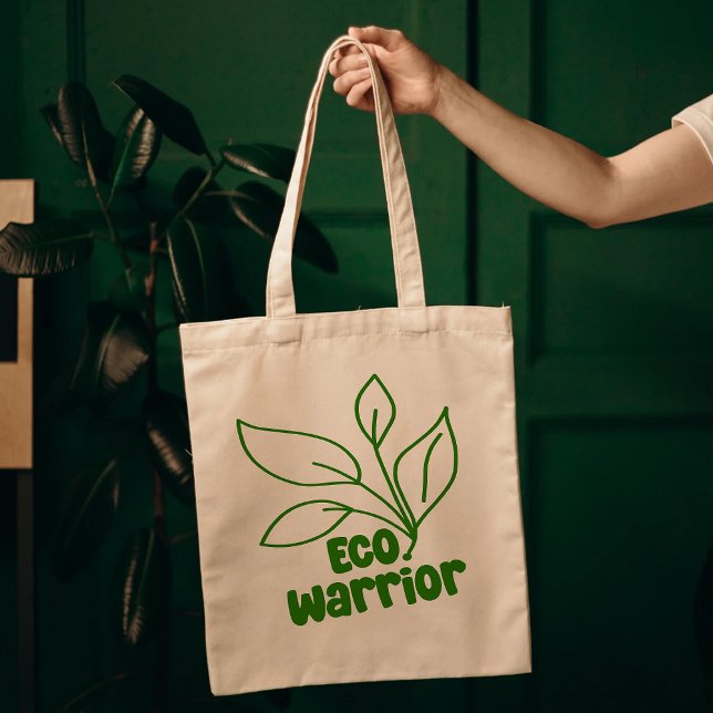 Bolsa Tote eco Warrior personalizável reutilizável (Criador carregado)
