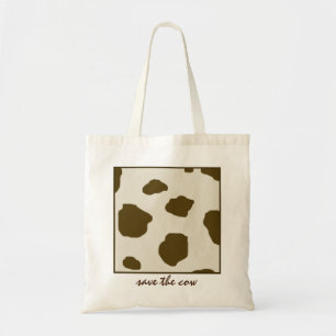 Bolsa Tote Economias do Vegan os pontos da pele de Brown da