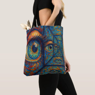 Bolsa Tote "Ecos na Íris" - Um Retrato Surreal