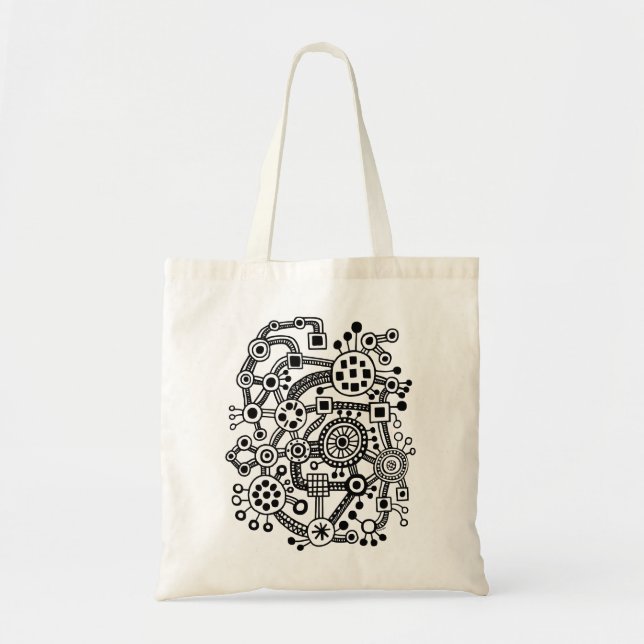 Bolsa Tote Ecossistema III - Preto (Frente)