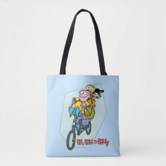 Bolsa Tote Ed, Edd, um Eddy numa bicicleta