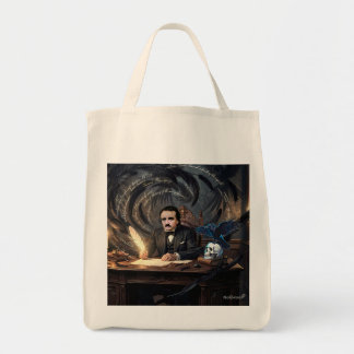 Bolsa Tote Edgar A. Poe Compondo O Corvo Em Sonhos Góticos