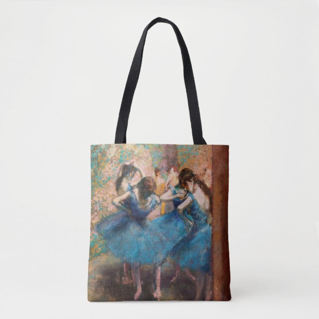 Bolsa Tote Edgar Degas - Dançarinas em azul (Frente)