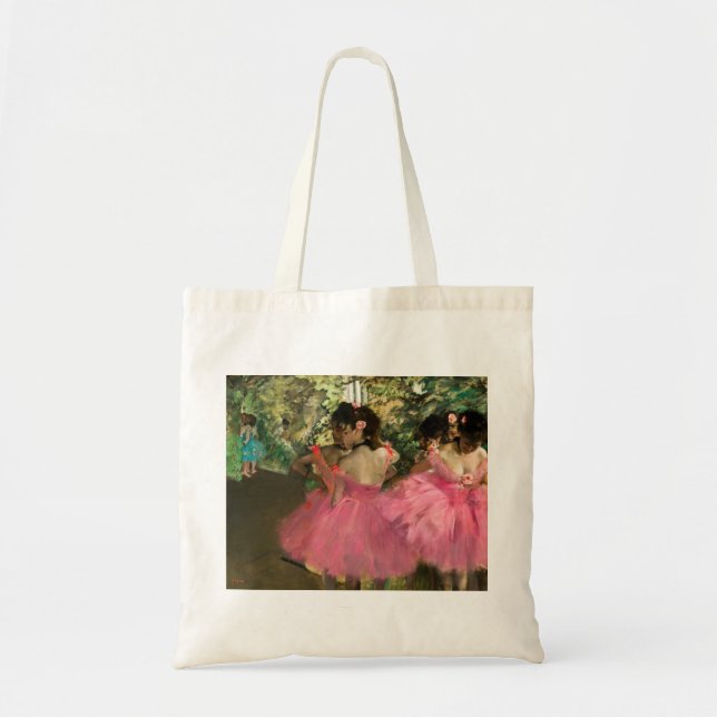 Bolsa Tote Edgar Degas - Dançarinos a rosa (Frente)
