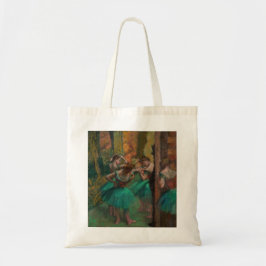 Bolsa Tote Edgar Degas - Dançarinos, Rosa e Verde