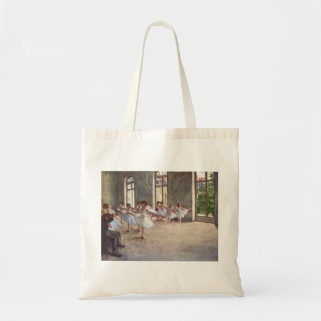 Bolsa Tote Edgar Degas - óleo da classe 1873 do ensaio do (Frente)