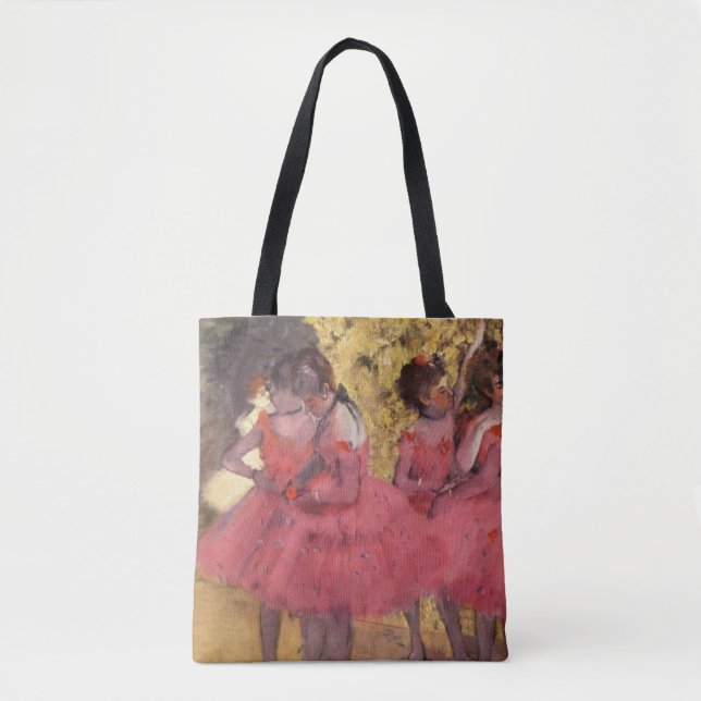 Bolsa Tote Edgar Degas Os Dançarinos Rosa (Frente)