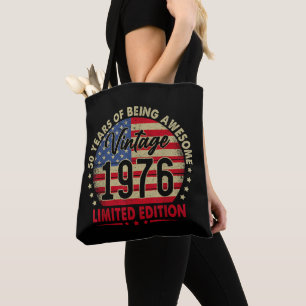 Bolsa Tote Edição Limitada de Aniversário de 50 anos de 1976 