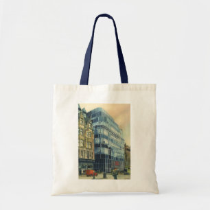 Bolsa Tote Edifício Vintage Daily Express na Fleet Street