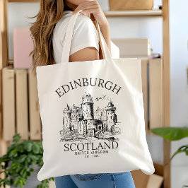 Bolsa Tote Edinburgh Tote Bag | Vintage Scotland Travel