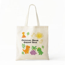 Editable Crayon Style – Dinosaur Roarsome Tote Bag