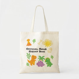 Bolsa Tote Editable Crayon Style – Dinosaur Roarsome Tote Bag