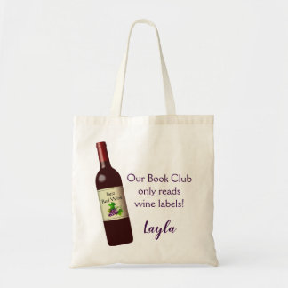 Bolsa Tote Editável Nosso Clube de Livro Só Lê Etiquetas De V