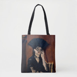 Bolsa Tote Edouard Manet - Berthe Morisot com um ventilador