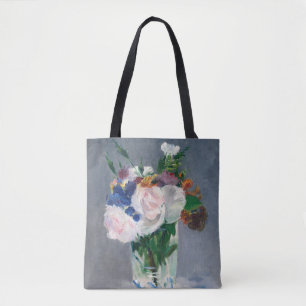 Bolsa Tote Edouard Manet - Flores em um Vase Cristal