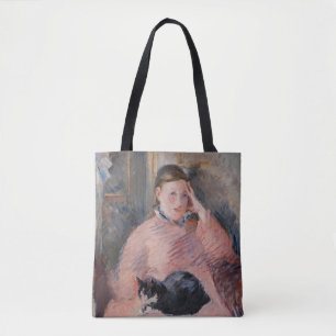 Bolsa Tote Edouard Manet - Mulher com gato