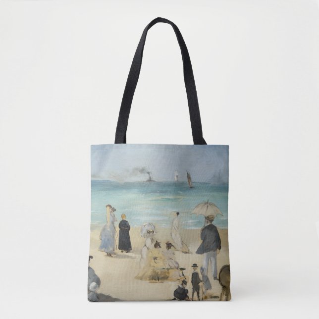 Bolsa Tote Edouard Manet - Na Praia, Boulogne-sur-Mer (Frente)