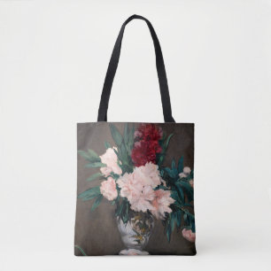 Bolsa Tote Edouard Manet - Vaso de Peões em Pequeno Pedestal