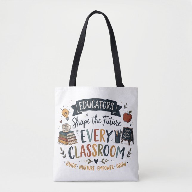 Bolsa Tote Educadores Moldam o Futuro (Frente)