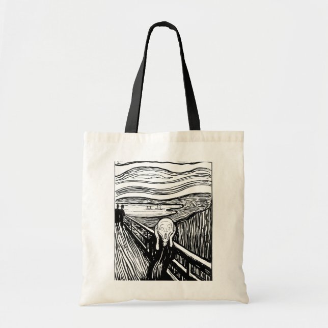 Bolsa Tote Edvard Munch - A litografia do Gritar (Frente)