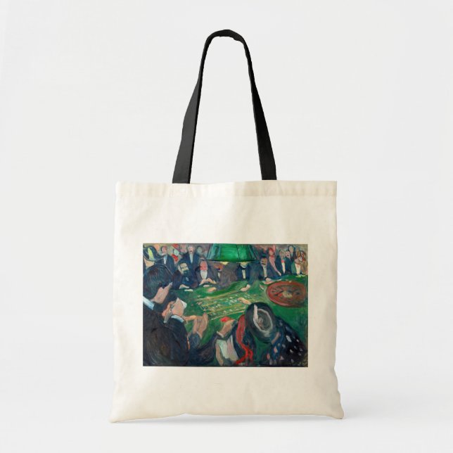 Bolsa Tote Edvard Munch - A Mesa Roulette em Monte Carlo (Frente)