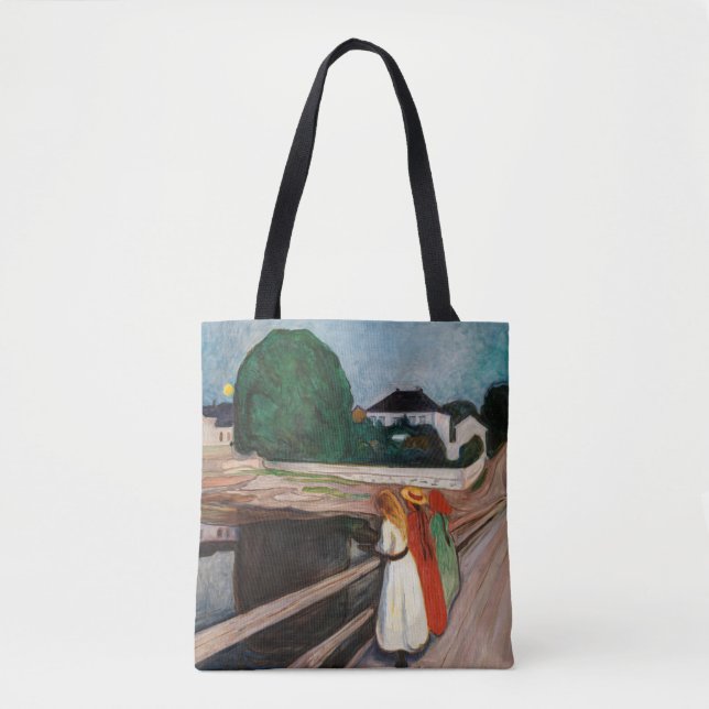 Bolsa Tote Edvard Munch - As Raparigas na Ponte (Frente)
