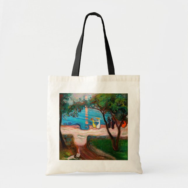 Bolsa Tote Edvard Munch - dança na praia (Frente)