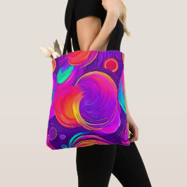 Bolsa Tote Eetal Neon: Sonhos Abstrato