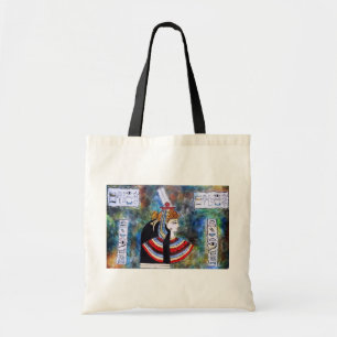 Bolsa Tote Egípcio Pharoh - rei Tut com hieroglyphs