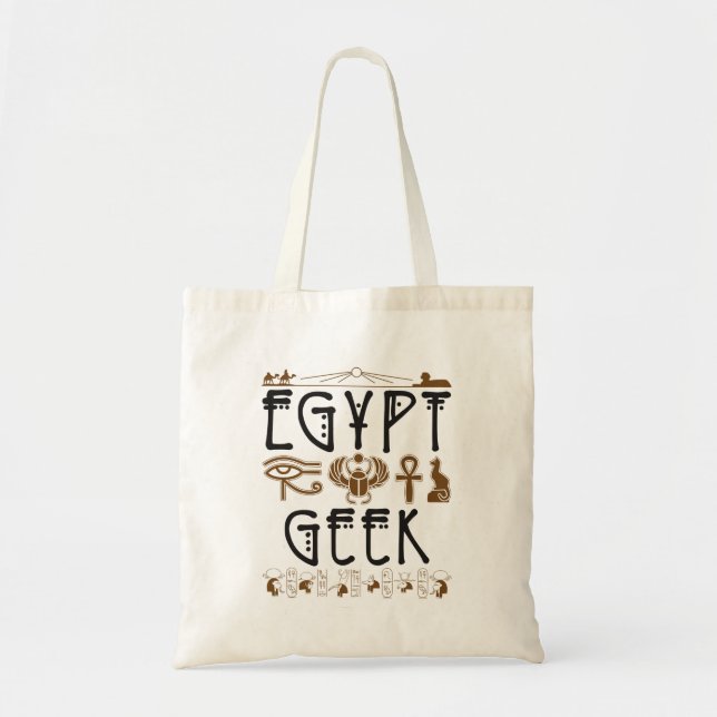 Bolsa Tote Egito: Arqueologia Egípcia Geek (Frente)