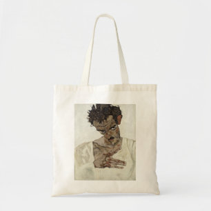 Bolsa Tote Egon Schiele - Autorretrato Com Cabeça Baixa.