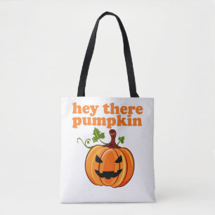 Bolsa Tote Ei, aí, abóbora, sacola de Dia das Bruxas