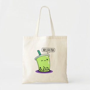 Bolsa Tote Ei Cu-Tea Funny Boba Tea Pun