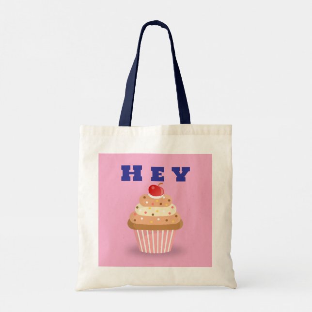 Bolsa Tote Ei Cupcake E Assar Até Que Você Faça O Saco De Toq (Verso)