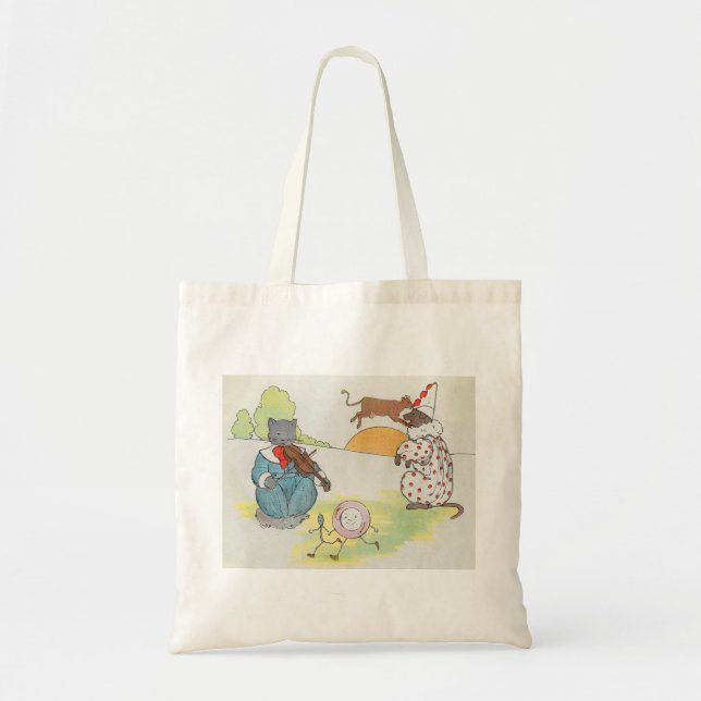 Bolsa Tote Ei Diddle Diddle O Gato e o Rhyme Inativo (Frente)